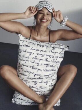 Victoria's Secret 3-Piece Satin Accessories Gift Set Pillowcase NIB!